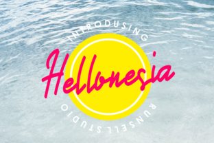 Hellonesia: A Handwritten Typeface That Captures the Spirit of Summer