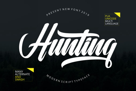 Hunting: A Script Font That Turns Designs Into Standouts