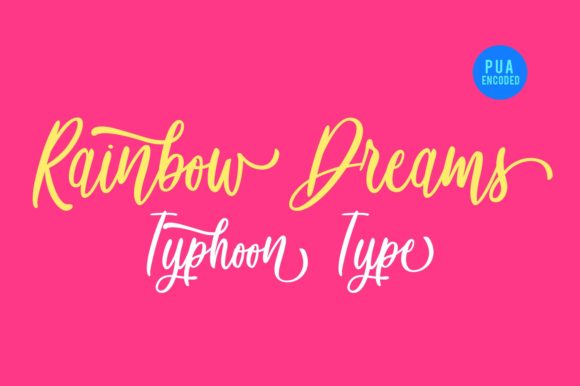 Rainbow Dreams: A Playful Typeface for Bold Branding