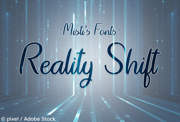 Reality Shift: A Modern Script Font for Versatile Design Projects