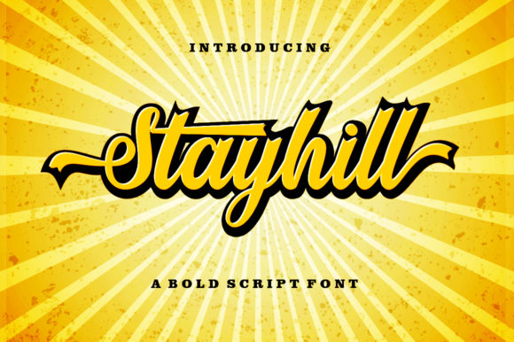 Stayhill: A Bold Monoline Script That Commands Attention