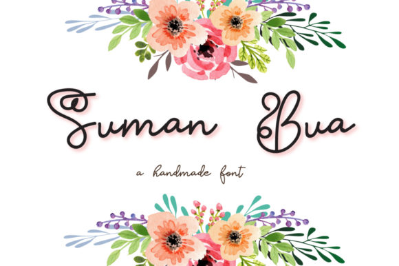 Suman Bua: A Playful Script with Bold Swashes