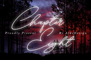 The Allure of Chapter Eight: A Signature Typeface That Elevates Design with Organic Swashes