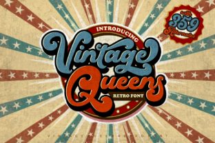 Vintage Queens: Bold Retro Typography from the 70s and 80s